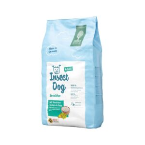 (10kg) Dry Dog Food Adult Dogs Sensitive Digestible Insect Protein and Rice Vit E and C